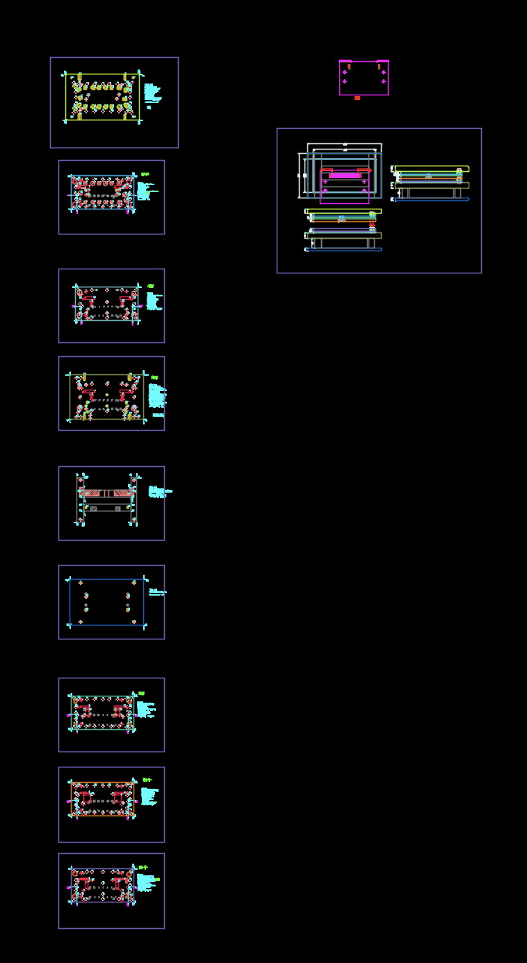 薄铝板切边冲压模具图